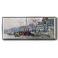 View of the Kromme Waal in Amsterdam - Floater Framed Canvas Print