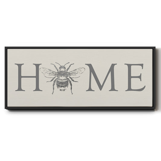 Bee Home - Floater Framed Canvas Print
