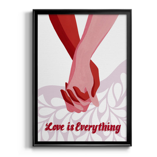 Groovy Love I - Modern Framed Canvas Print