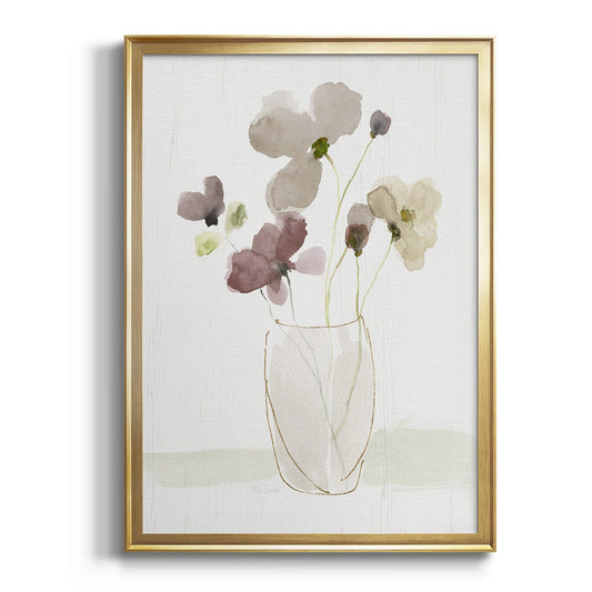 Choose Happy Bouquet II - Modern Framed Canvas Print