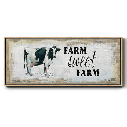 Farm Sweet Farm II - Floater Framed Canvas Print