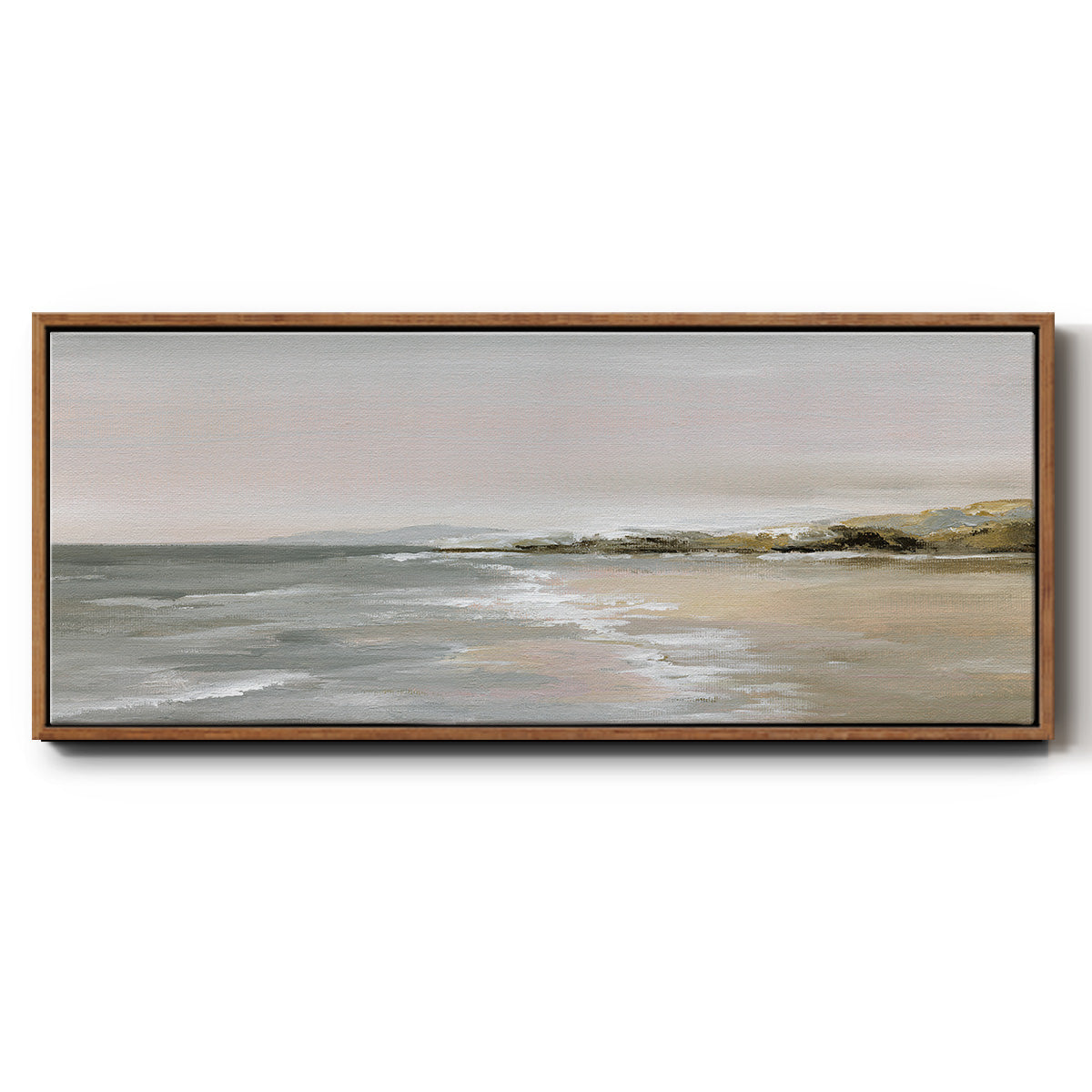 New Shore - Floater Framed Canvas Print