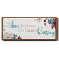 Family Blessing - Floater Framed Canvas Print