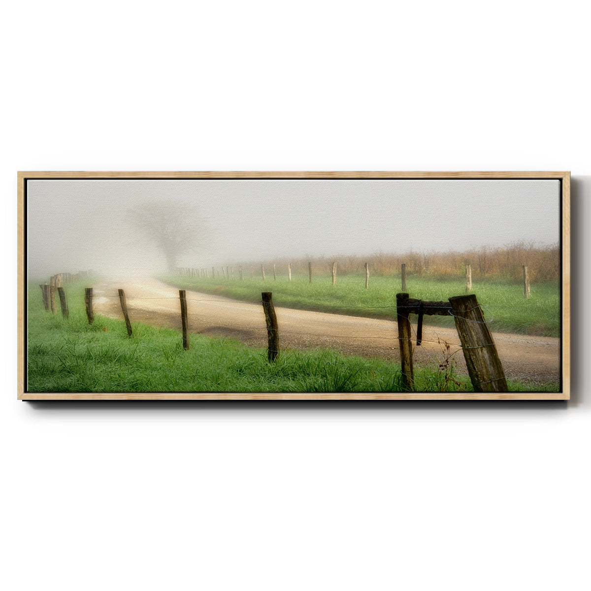Around the Bend - Floater Framed Canvas Print