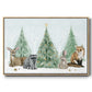 Christmas in the Forest Collection A - Framed Gallery Wrapped Canvas in Floating Frame