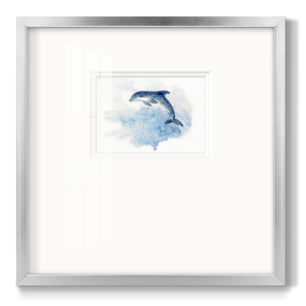 Wave Jumping - Double Matboard Framed Print