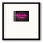Neon Love I - Double Matboard Framed Print