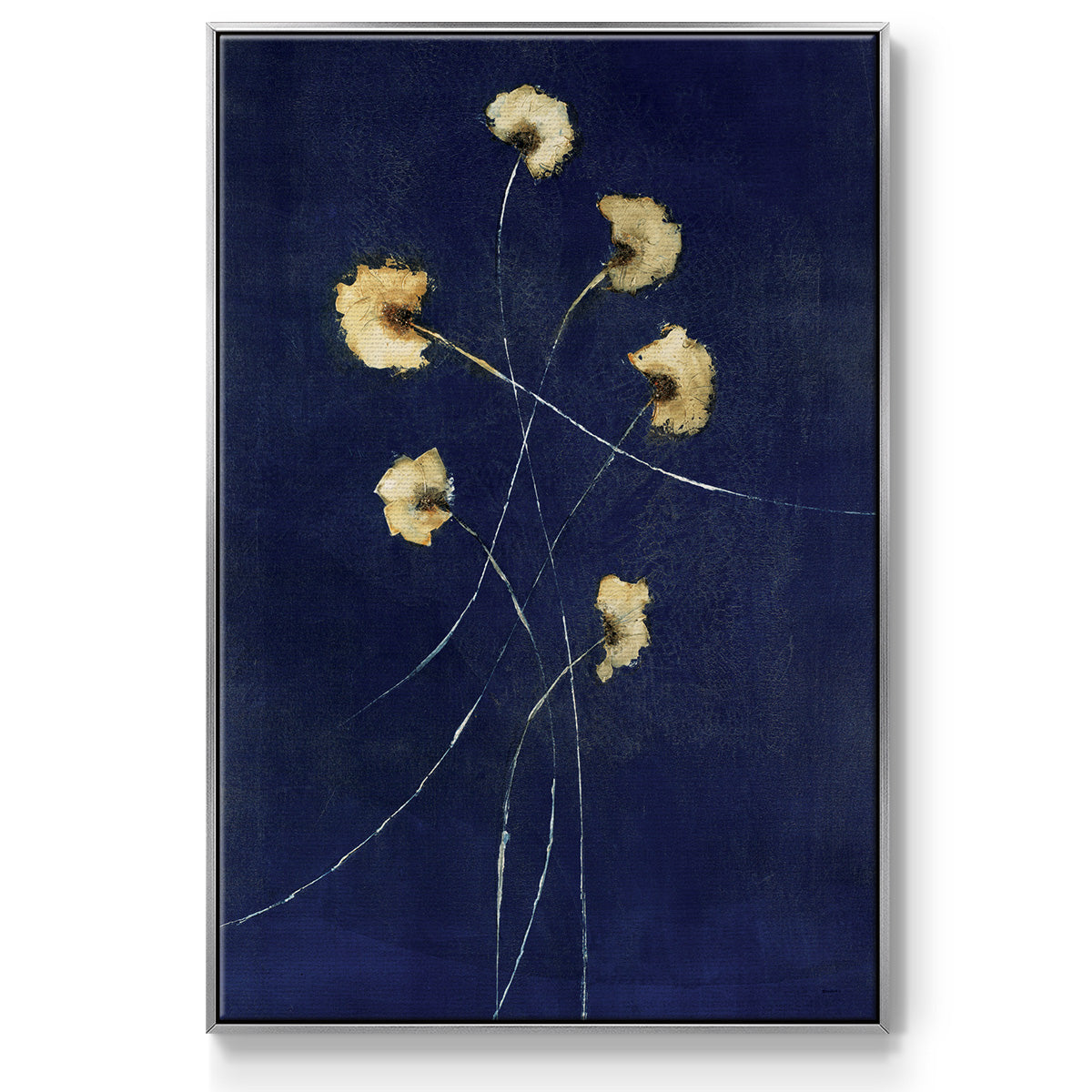 Indigo 1 - Floater Framed Canvas Print