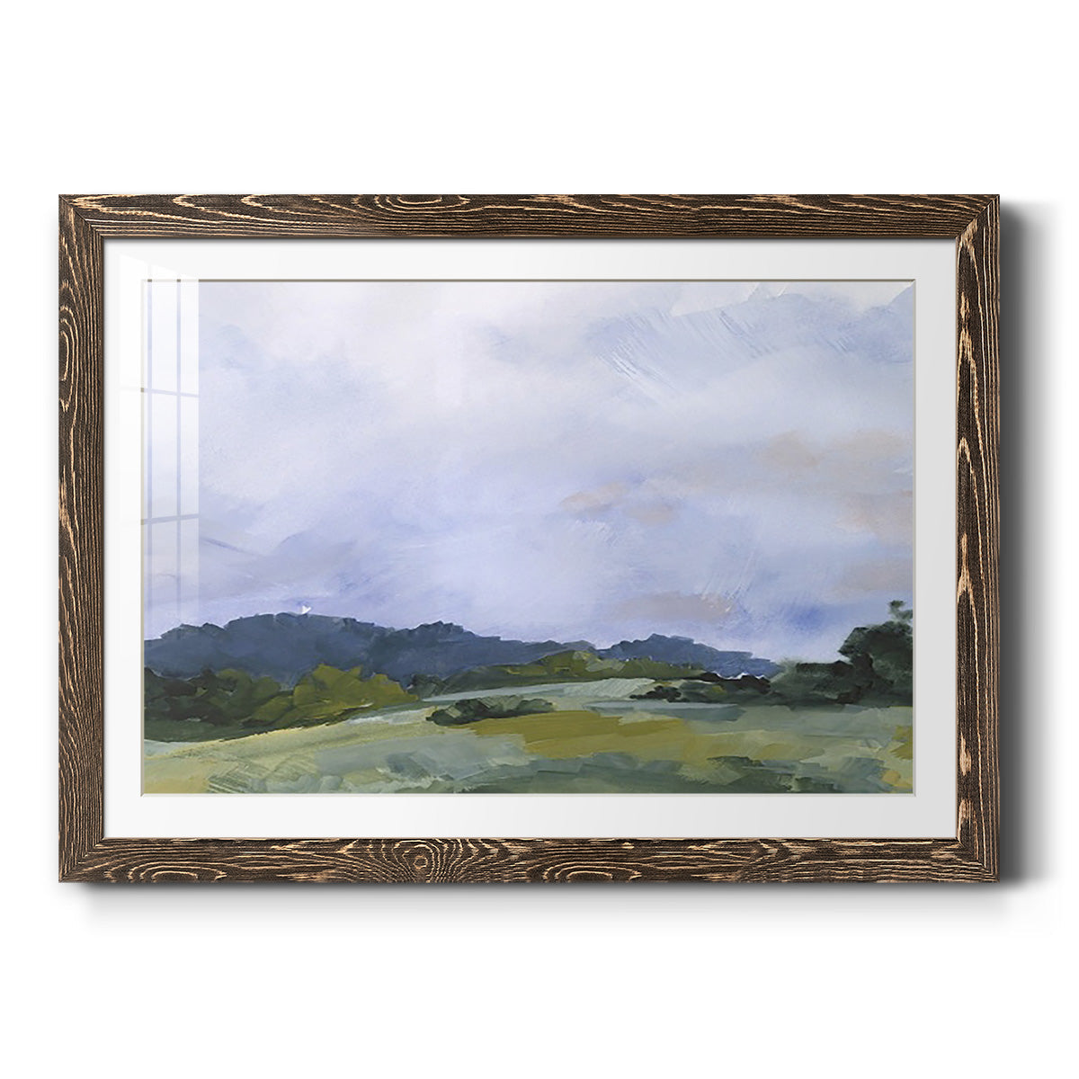 Pastoral Horizons II - Barnwood Framed Art Print