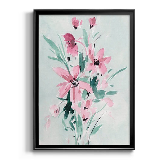 Posy Blooms II - Modern Framed Canvas Print