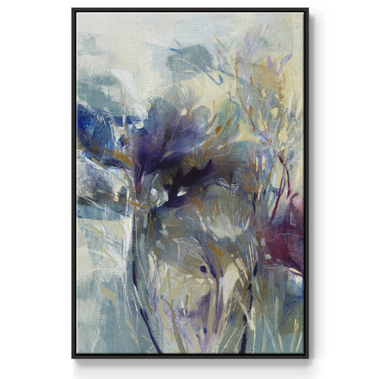 Meadow Saffron I - Floater Framed Canvas Print