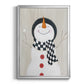 Festive Snowman II - Modern Framed Canvas Print