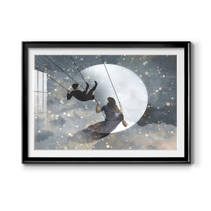 Celestial Love II - Modern Framed Art Print