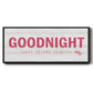 Princess Goodnight - Floater Framed Canvas Print