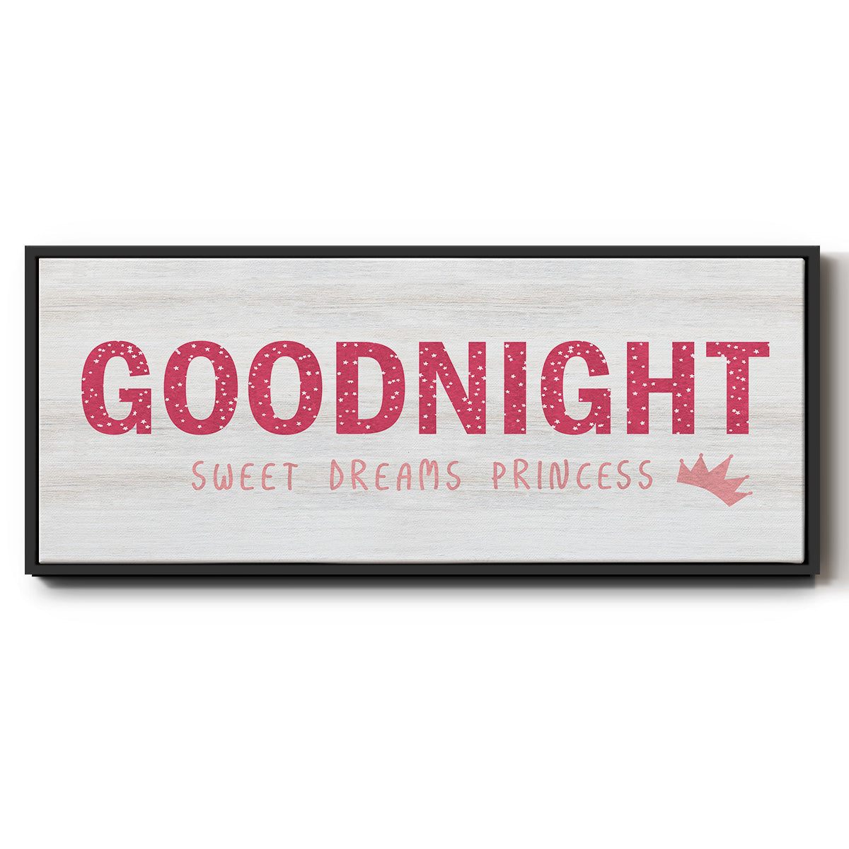 Princess Goodnight - Floater Framed Canvas Print