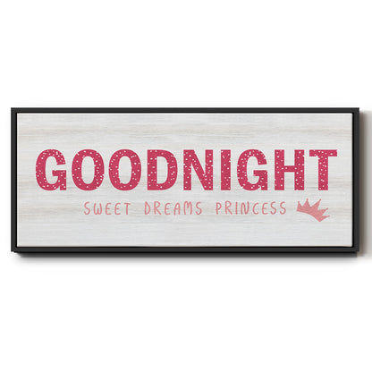 Princess Goodnight - Floater Framed Canvas Print