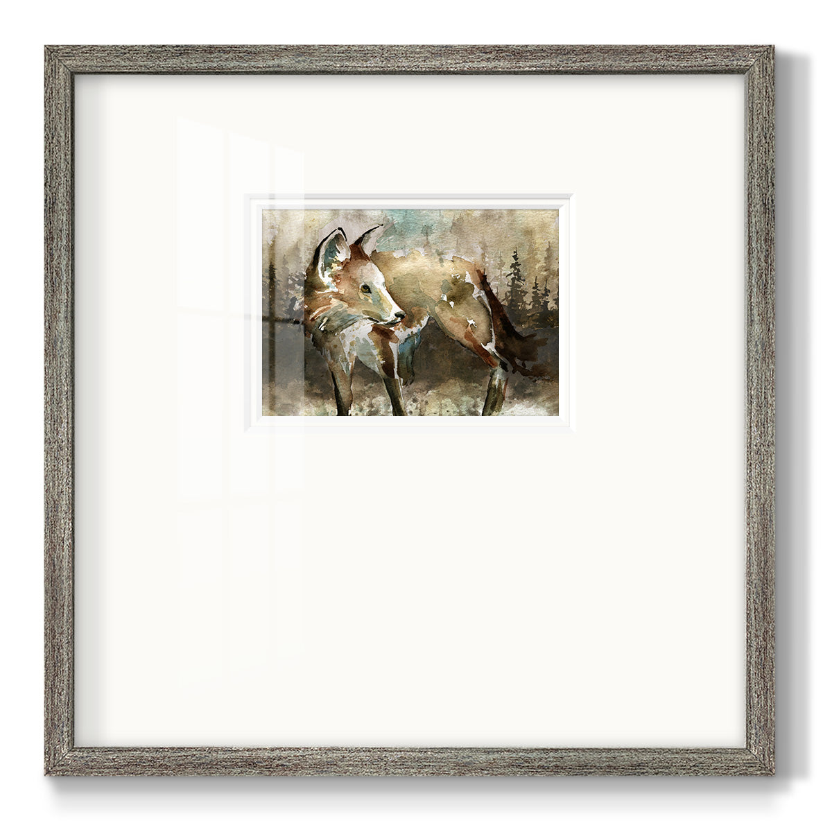 Lodge Twilight I - Double Matboard Framed Print