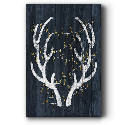 Antlers & Lights - Gallery Wrapped Canvas