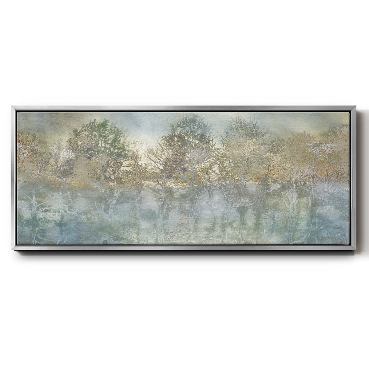 River Reflection - Floater Framed Canvas Print