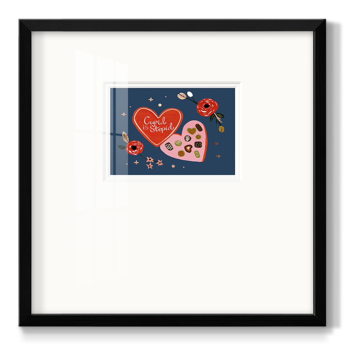 Happy Galentine II Premium Framed Print Double Matboard