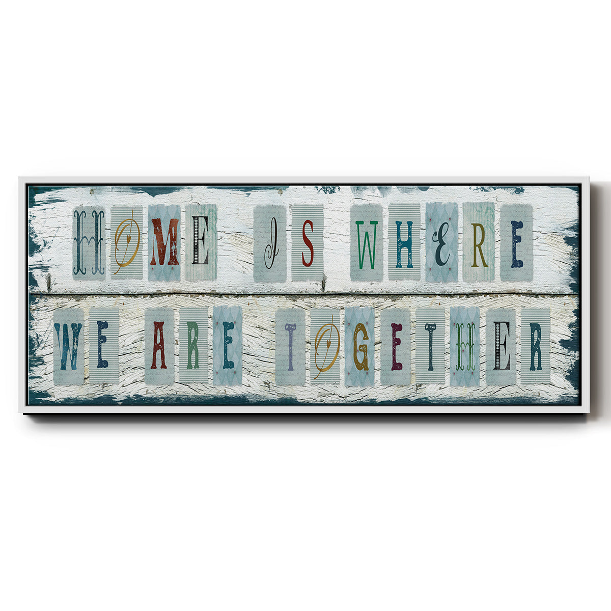 We Are Together - Floater Framed Canvas Print