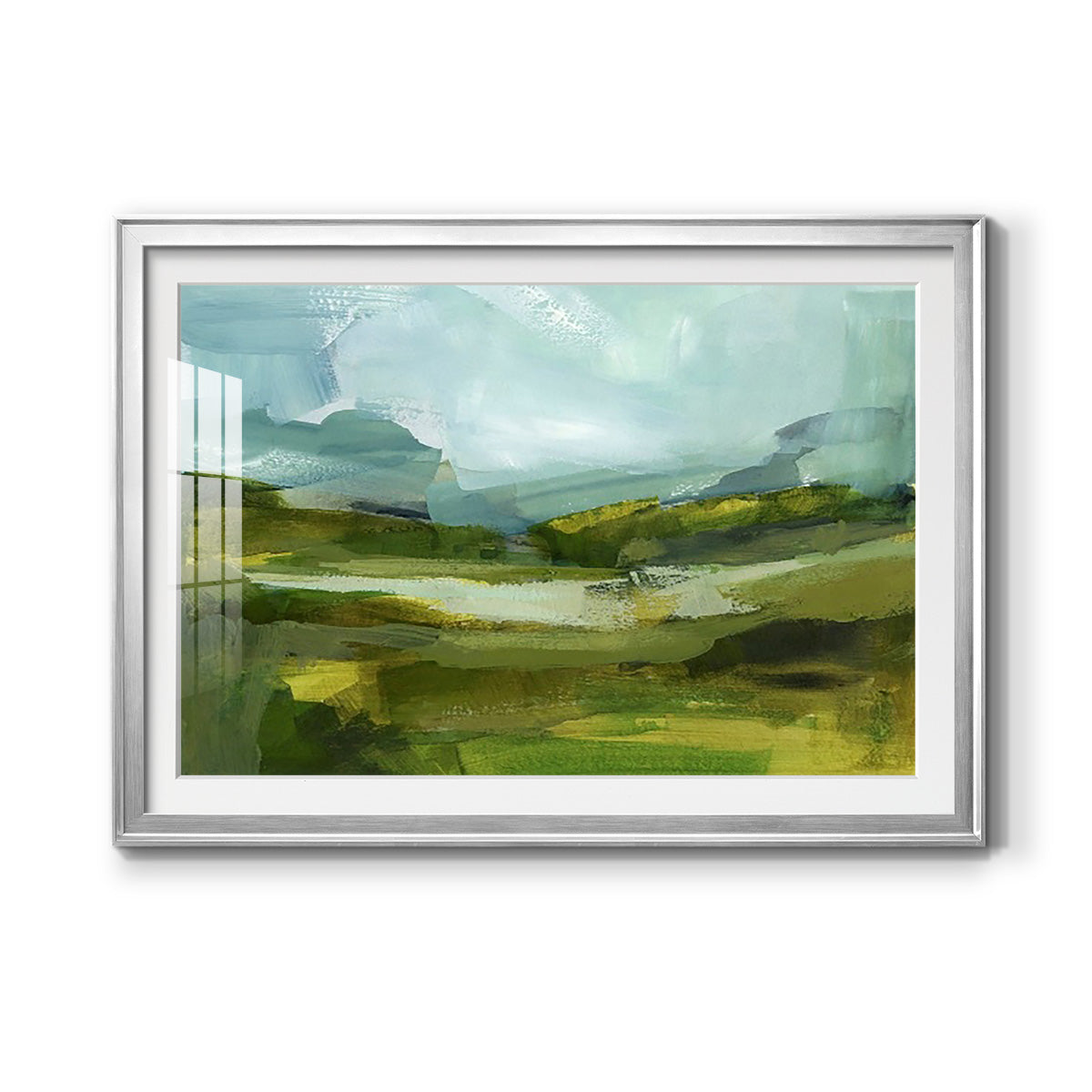 Emerald View III Premium Framed Print - Ready to Hang