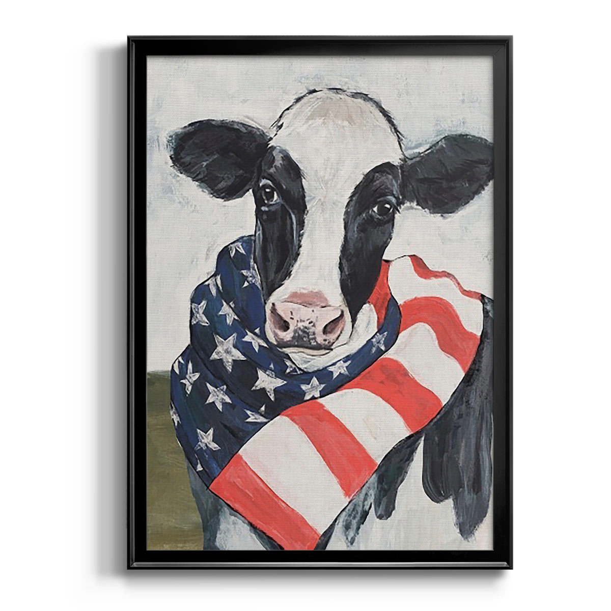 American Cow I - Modern Framed Canvas Print