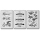 Industrial Flight - Floater Framed Canvas Set