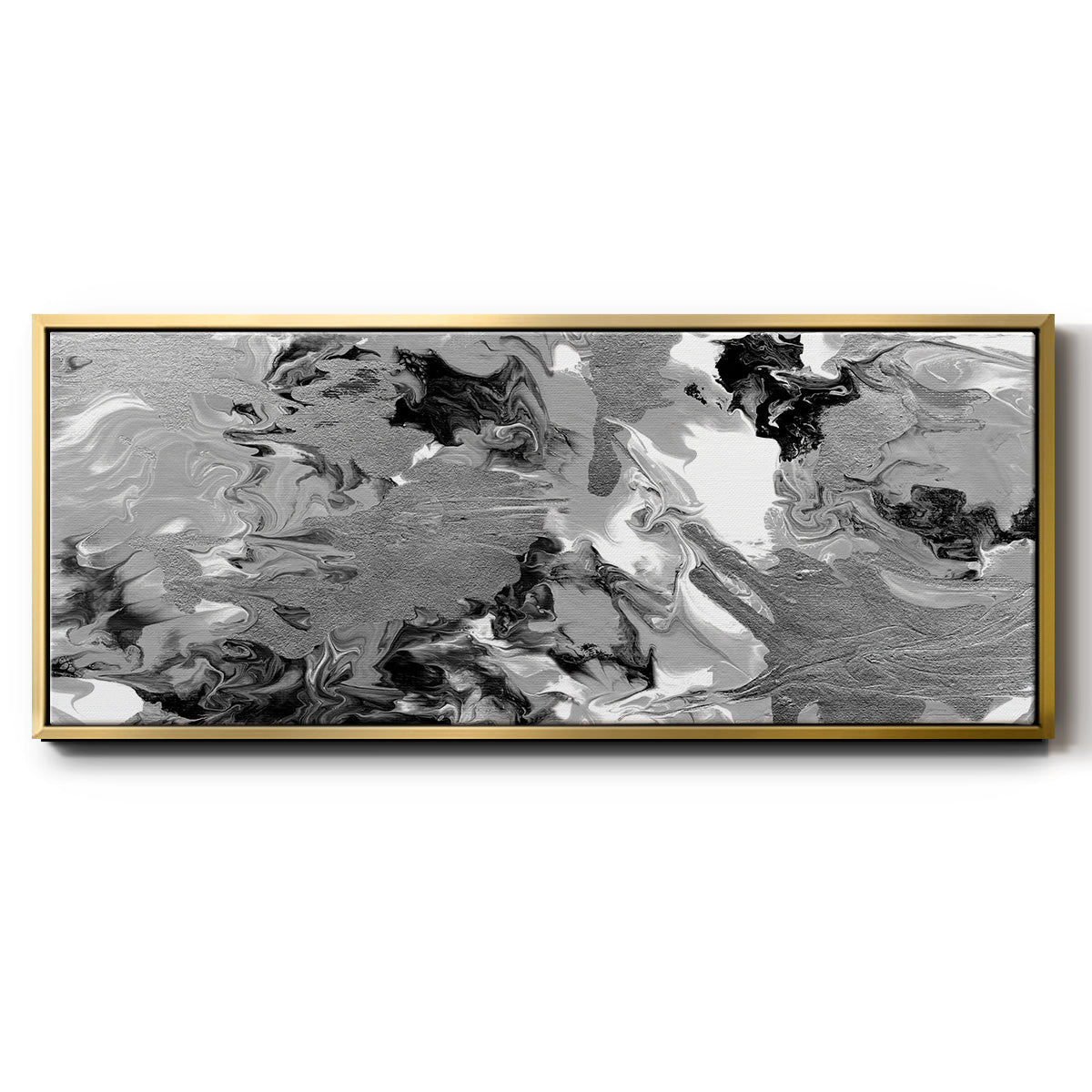 Rich Marble - Floater Framed Canvas Print