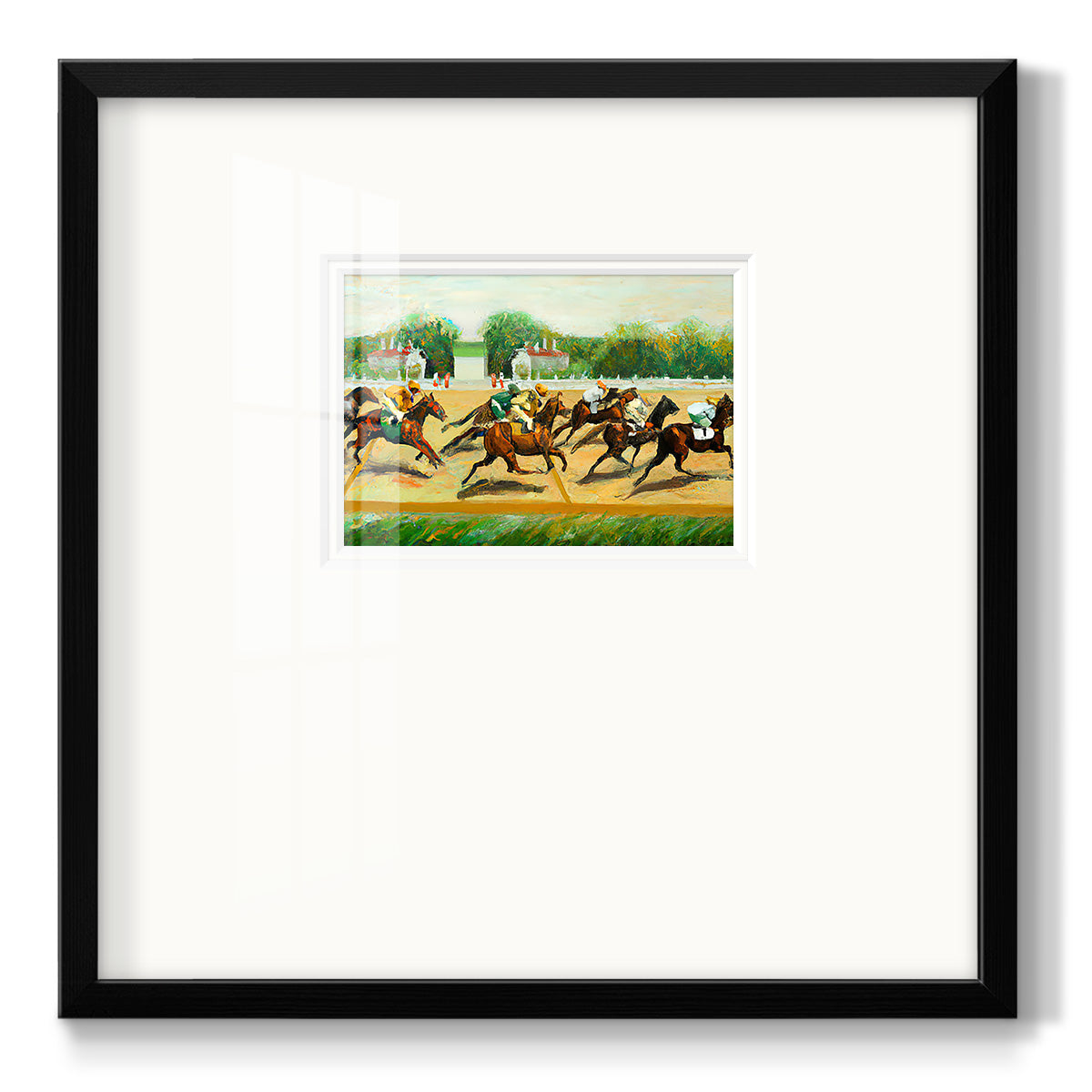 Dat at the Race III - Double Matboard Framed Print