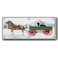 Santa's Farm Collection C - Floater Framed Canvas Print
