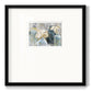 Vessels and Blooms Blues Premium Framed Print Double Matboard