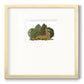 Hare Reclining in Leaves - Double Matboard Framed Print