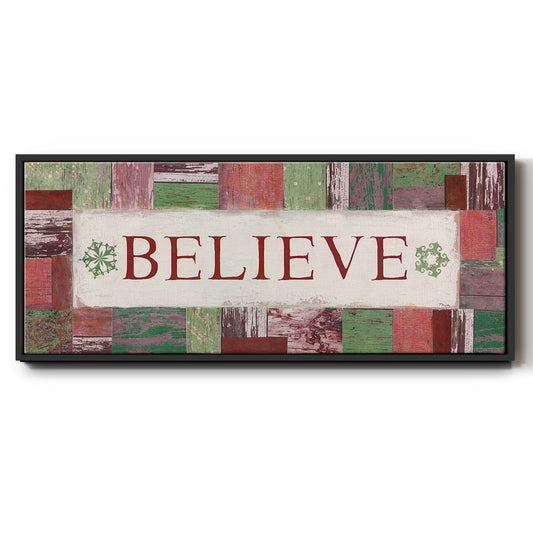 Believe - Floater Framed Canvas Print