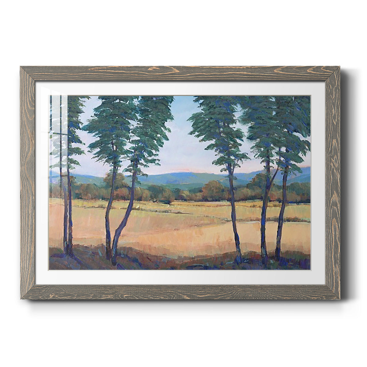 Still Morning II - Barnwood Framed Art Print