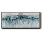 Blue Birch Morning - Floater Framed Canvas Print