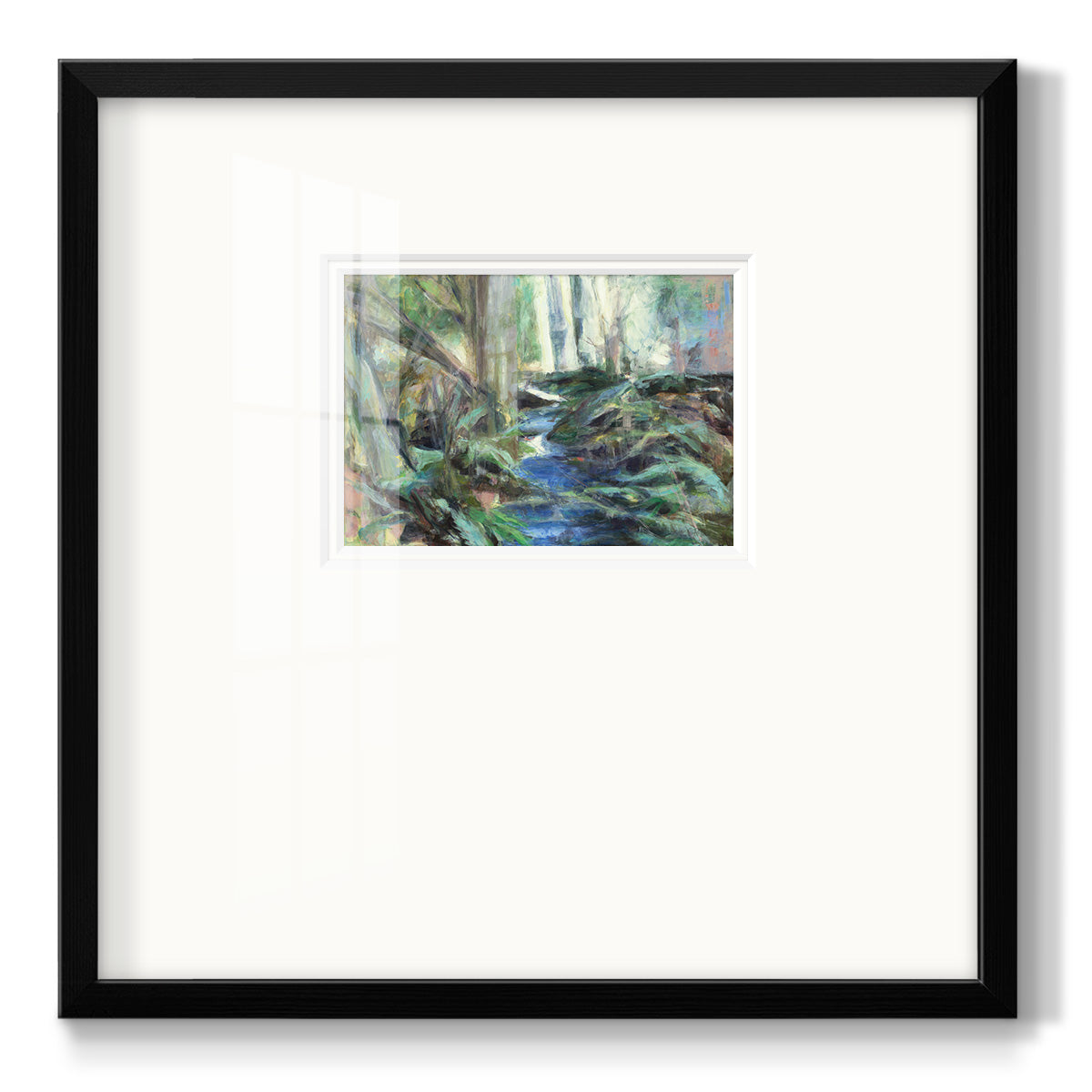 Rambling Blues - Double Matboard Framed Print