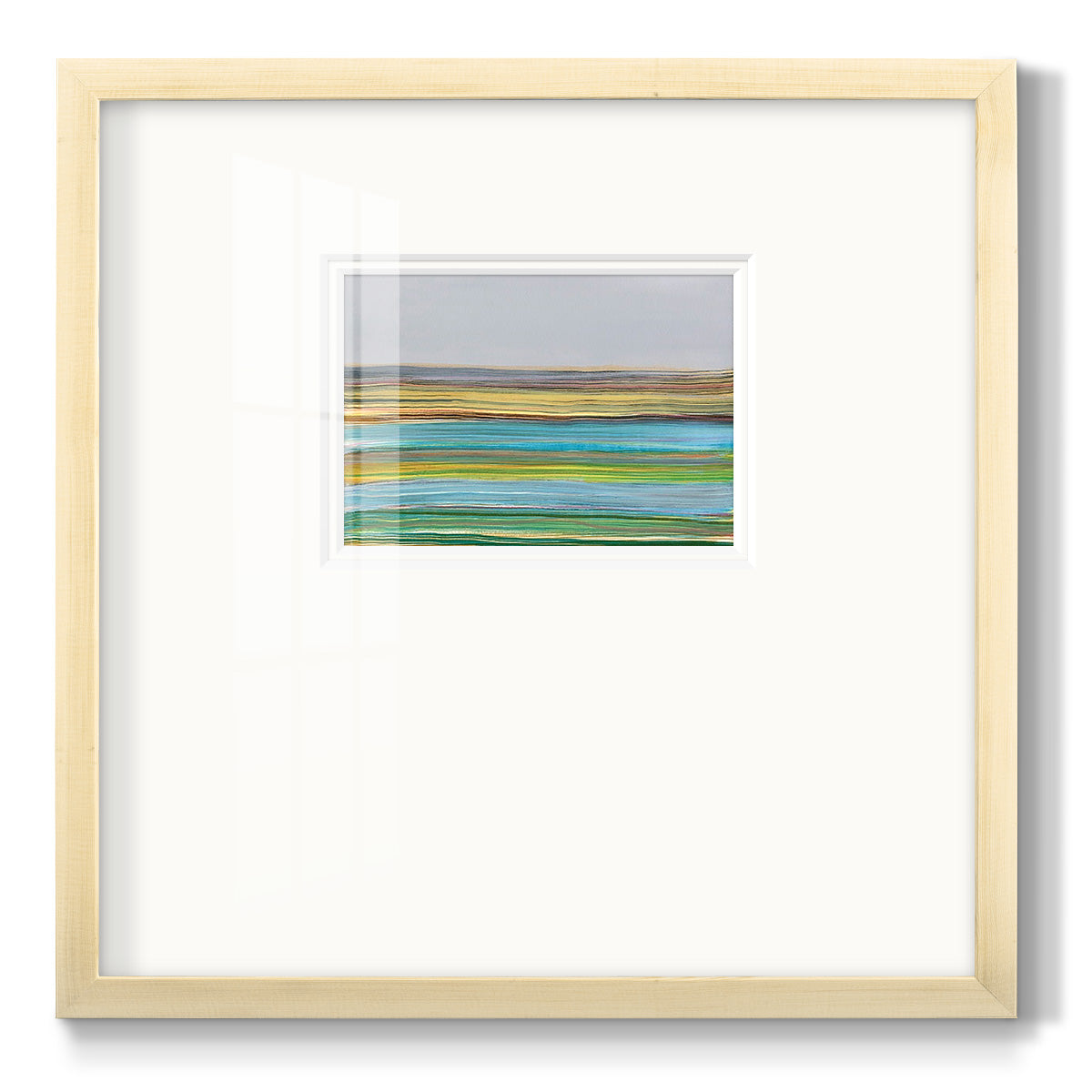 Parallel Striae I - Double Matboard Framed Print