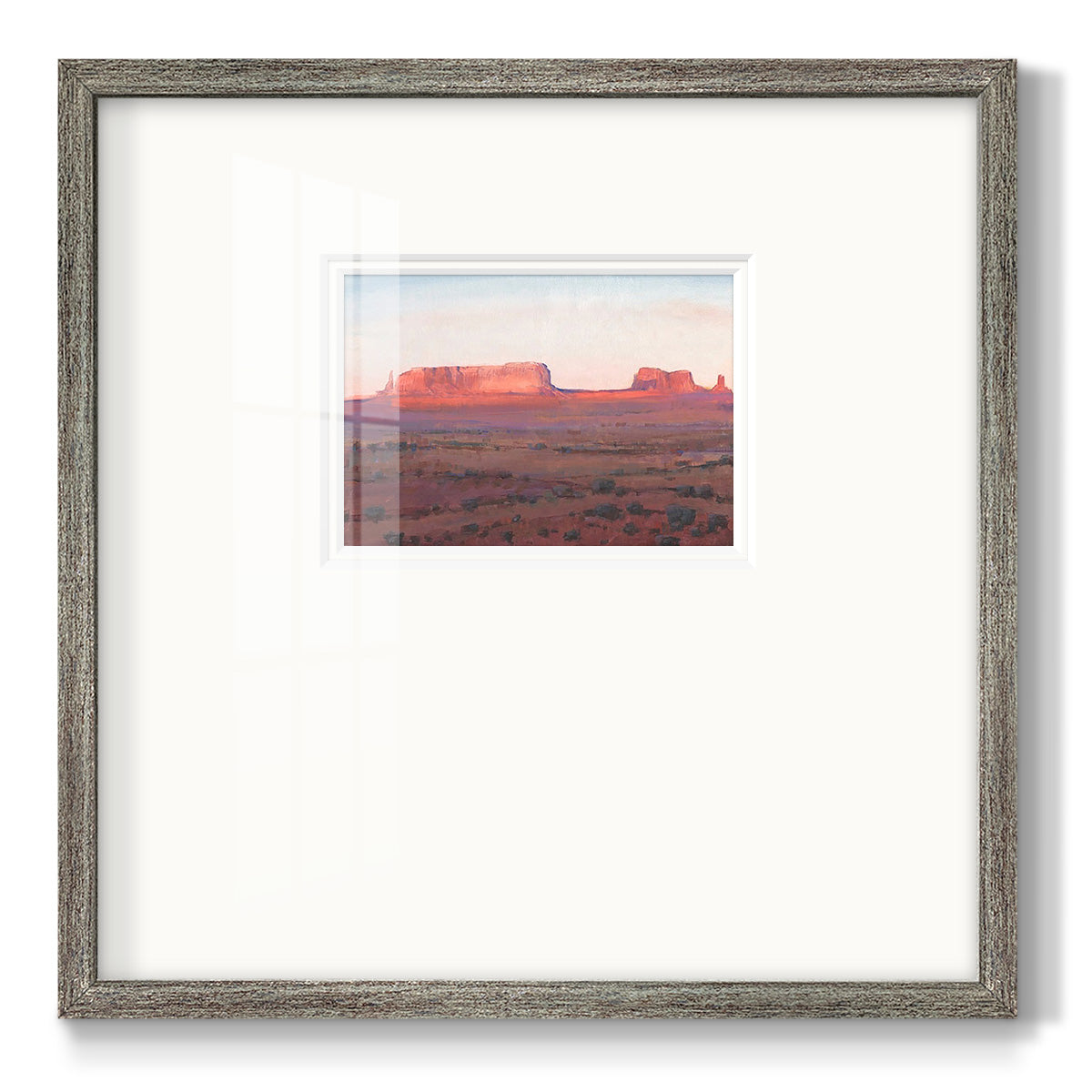 Red Rocks at Dusk I Premium Framed Print Double Matboard