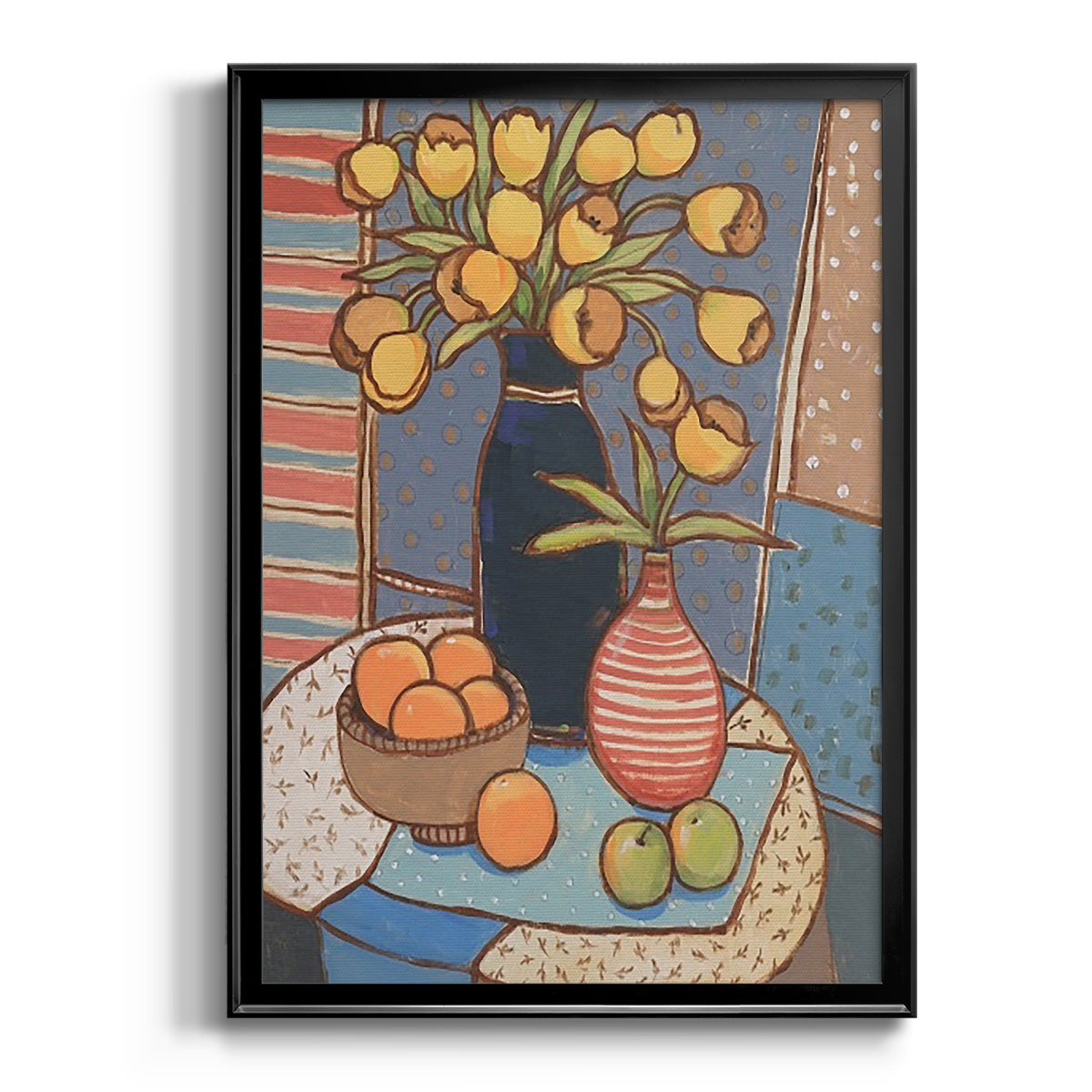 Table Still Life II - Modern Framed Canvas Print