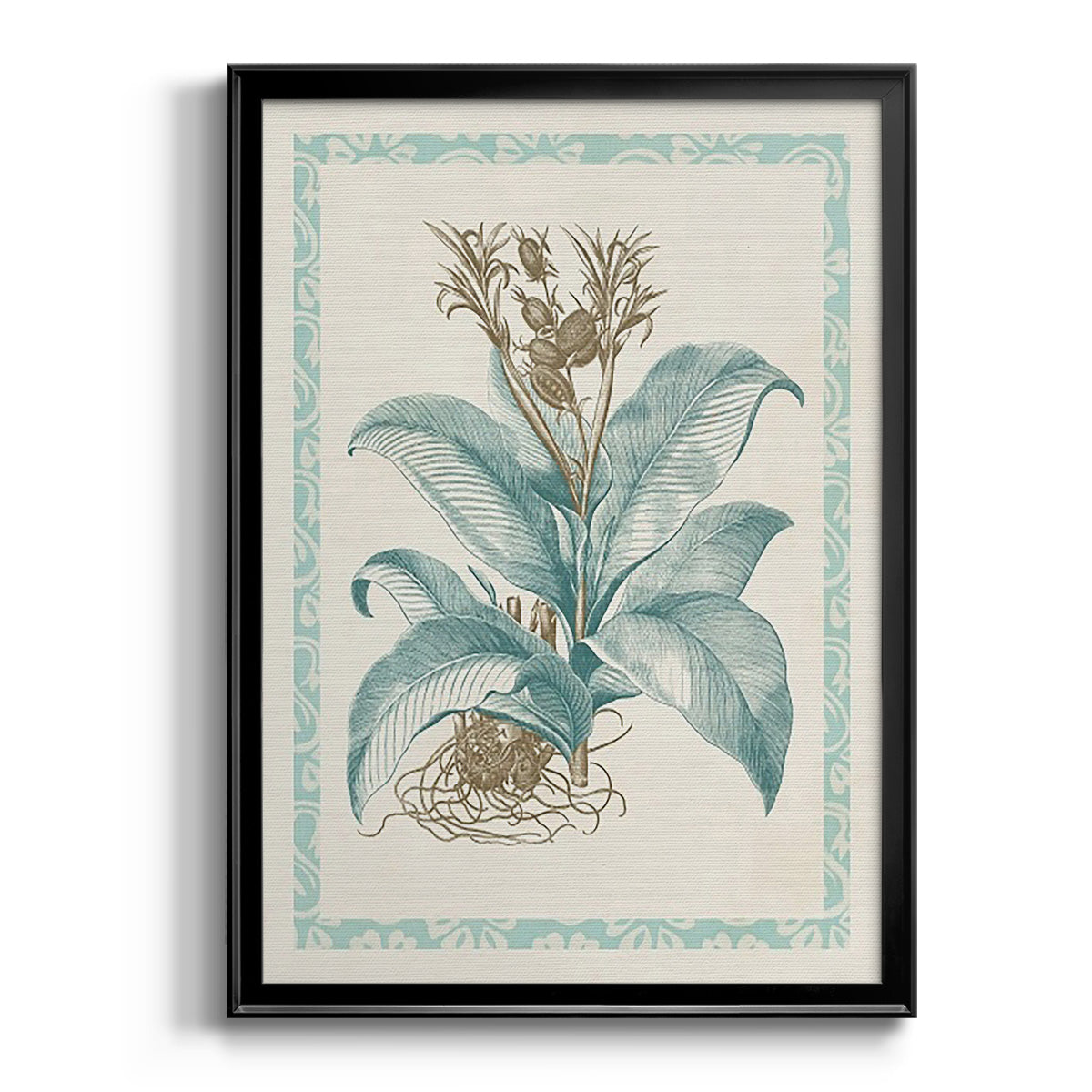 Willow Blue Besler III - Modern Framed Canvas Print