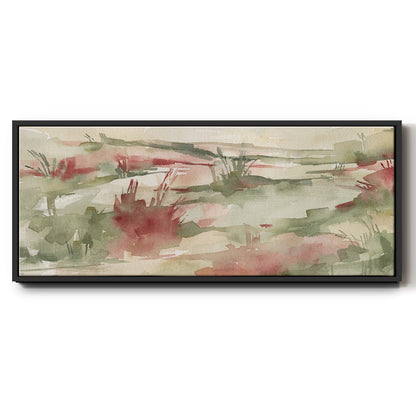 Rust Grasslands II - Floater Framed Canvas Print
