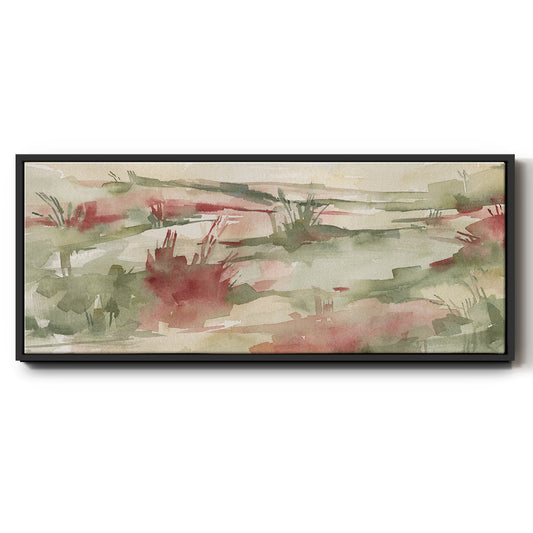 Rust Grasslands II - Floater Framed Canvas Print