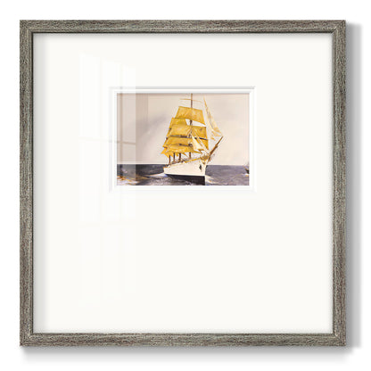 Golden Sailor Premium Framed Print Double Matboard