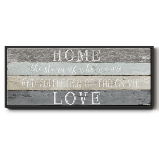 Home Love - Floater Framed Canvas Print