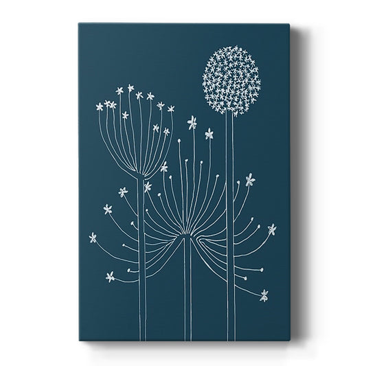 Graphic Alliums II - Canvas Art Print