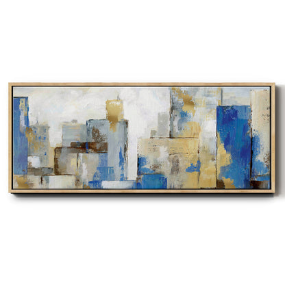 City Blues II - Floater Framed Canvas Print