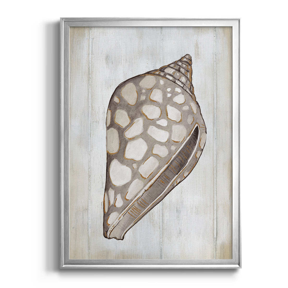 Ocean Cone I - Modern Framed Canvas Print