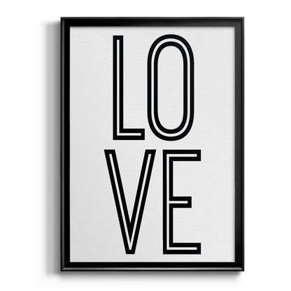 Bold Love II - Modern Framed Canvas Print