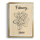 Birth Month II - Modern Framed Canvas Print